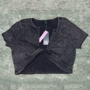 NWT WILD FABLE Twist Front Crop Top